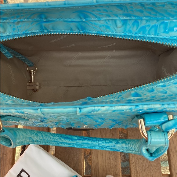 Brahmin Cami Tropic Blue Melbourne Satchel NWT - Picture 8 of 10